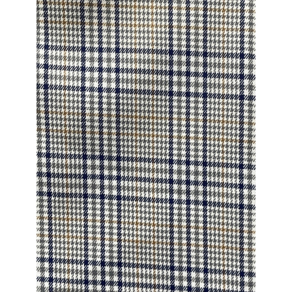 Untuckit Large Slim Fit Polyester Gray Blue Brown Plaid Long Sleeve from 2022 - Picture 14 of 14
